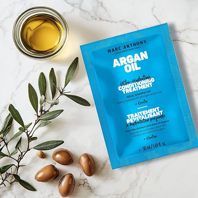Marc Anthony Argan Oil Travel Size Mask Sachet Bundle, 3-pack