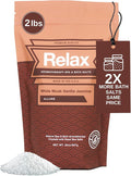 Relax Spa & Bath Aromatherapy Bath Salts for Hot Tub, Bath, or Spa, 2LB Bag Infused with Magnesium, Bath Salt for Soaking, White Musk Vanilla Jasmine Scent