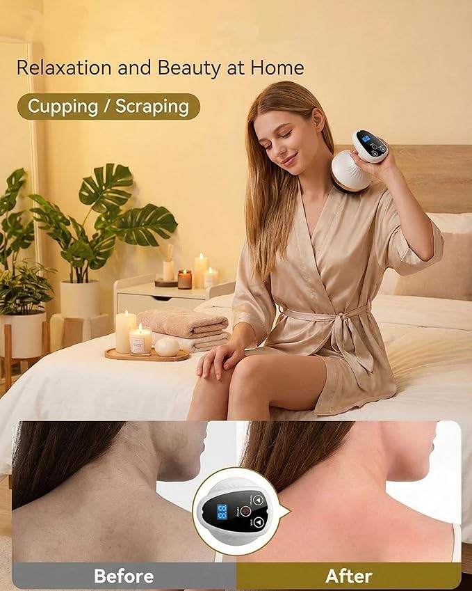 Cellulite Massage Tool, Body Sculpting Machine, Anti Cellulite Massager Helps Reduce Cellulite in The Abdomen, Arms, and Legs, 9 Suction Levels & Heat