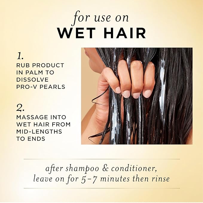 Pantene Miracle Rescue Hair Mask, Intensive Bond Repair with Melting Pro-V Pearls, Melts Away Damage, Builds Bonds, Strengthens Against Damage, Deep Conditioning for Dry Damaged Hair, 10.1 fl oz