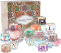 YOROXRG 36 Pack Multicolored Scented Candles Gifts Soy Wax Travel Tin Jar Candles for Home 2.5 OZ for Mom,Christmas, Home Scented Decoration Birthday, Thanksgiving, Mother's Day(Color: Brown)