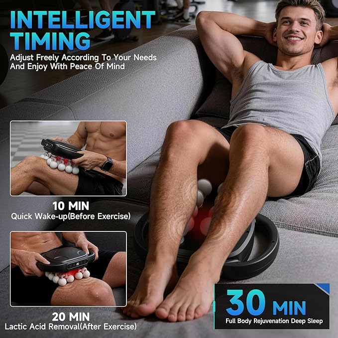TanSon New 16 Head Deep Tissue Massage Gun,Electric Back Massager with 10/20/30 Min Timer Settings,Cordless Handheld Massager Percussion Massage Gun Shoulder/Arm/Leg/Foot/Full Body Muscle Pain Relief