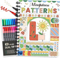 Adult Coloring Book Set- for Adults Relaxation with 36 Dual-Tip Markers in a Case, Anxiety Relief Patterns Included Mandala Animal Flowers and Other Themes,Perfect Stress-Relieving Gift for Women
