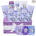 Spa Gifts for Women Bath and Body Lavender Gift Set, Spa Gift Basket for Self Care, Relaxing Bath Sets for Mom, Grandma, Girlfriend, Sister, Friends, Gifts for Women