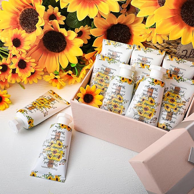 50 Pack Christian Hand Lotion Bulk Gifts for Women Mother's Day Gifts Bible Mini Travel Hand Lotion for Women Church Appreciation(Stylish)