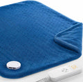 Mothers Day Gifts for Mom Her, Heating Pad for Back Pain & Cramps, 24"x 20" Electric Heating Pad for Shoulder, Neck, Cramp, Menstrual Pain, Auto-Off, Machine Washable, Moist/Dry Heat pad, Blue