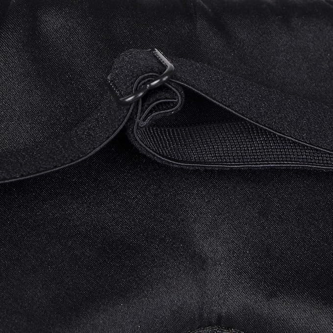 100% Mulberry Silk Sleep Mask Blackout, Cute Natural Sleeping Mask with Adjustable Elastic Strap, Satin Eye Cover for Men Women Adults (Navy Blue)