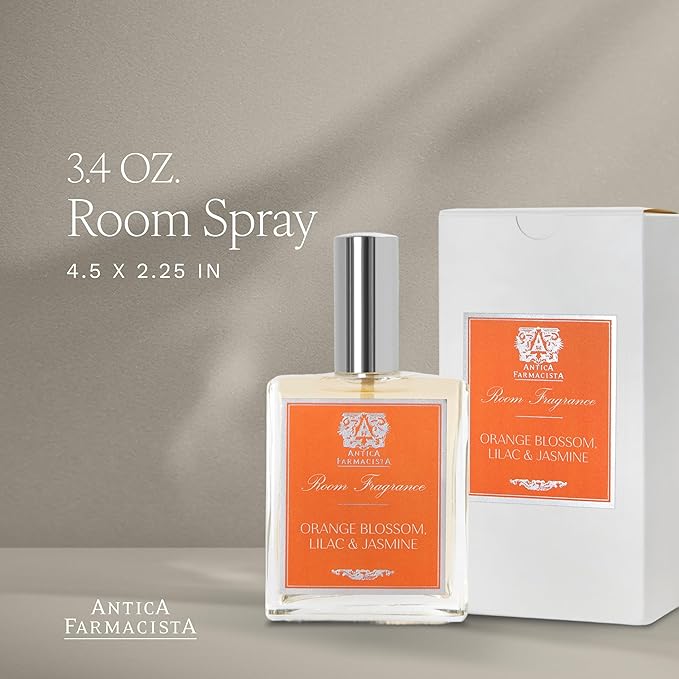 Antica Farmacista Room Spray - Elegant House Spray - Long-Lasting, Room Fragrance - Luxury Gift for Housewarming - Orange Blossom, Lilac & Jasmine, 3.4 fl oz