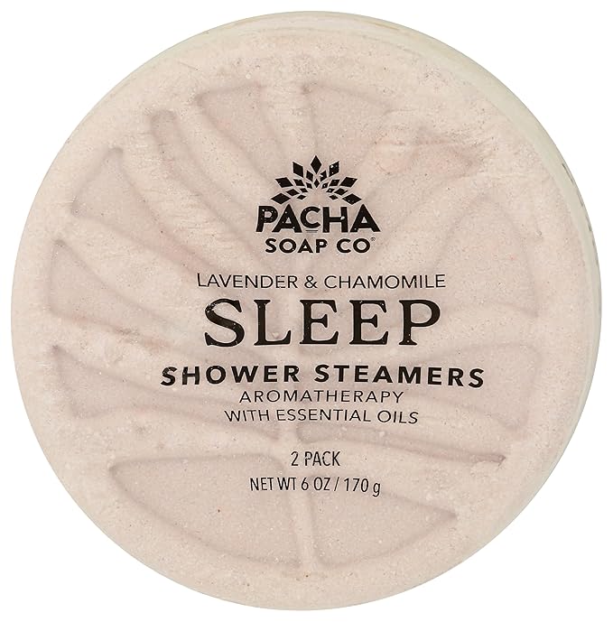 PACHA SOAP Sleep Shower Steamer 2 Count, 6 OZ