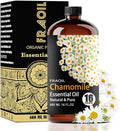Chamomile Essential Oil, Chamomile Oil 16 Fl Oz 480 ML for Diffuser Humidifier Yoga Cleaning DIY Candle Soap Making Perfume Gift for Women Essential Oils FRAOIL (Chamomile 16 Fl Oz (Pack of 1))