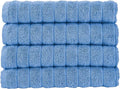 Classic Turkish Towels CTT Premium 4 Pack Bath Towels Set, Made with 100% Turkish Cotton, Spa & Hotel, Quick Drying Towels, Absorbent & Comfy | 27"x54" (Blue)