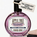 Travel Fabric Refresher Spray – Odor Eliminator & Wrinkle Release, TSA Approved 40ml for Gym Hotel Office Clothes Sofa Curtains, Apple Tree Scent – Boudart Labs