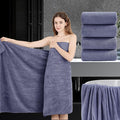 4 Piece Extra Large Bath Towel 35"x70" Oversized Bath Sheet Bath Towel Set for Bathroom Ultra Soft Cozy Highly Absorbent Quick Dry Bathroom Towel for Spa Gym Hotel,Shower Towel for Daily Use,Wedgewood