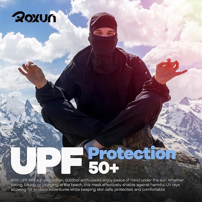 ROXUN Ski Mask Balaclava Shiesty, Motorcycle Summer Cooling Breathable UV Protector for Men/Women