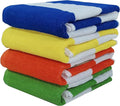 BolBom*S 100% Cotton Luxury Bath Towel Set - Soft & Absorbent Quick-Dry Towels for Bathroom, Spa, Beach or Gym - 30"x60" Large Size - Pack of 4 - Plush & Durable Towels - Machine Washable
