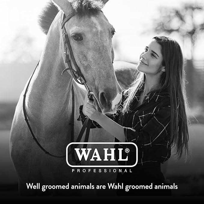 WAHL Professional Animal Equine Grooming Combo Body Horse Brush - Black