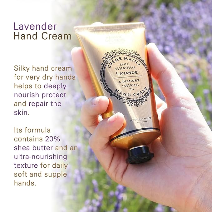 Panier des Sens – Lavender Hand Cream – Moisturizing Hand Lotion for Dry Skin – Premium French Hand Cream, Softening Care for Women, 97% Natural Ingredients, 2.5 Fl Oz