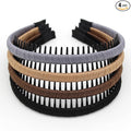 JOBAND Zig Zag Hairbands - Head Bands for Women's Short Hair, Non-Slip Hair Accessories (4 Colors)