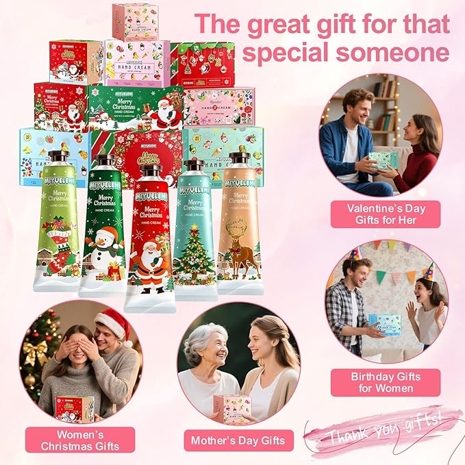 5 Pack Christmas Hand Lotion Gifts Set,Easter Basket Stuffers,Hand Cream for Women,teengirls,Mothers Day Gifts,Teacher Appreciation Gifts,Nurses Week Small Gifts30ml