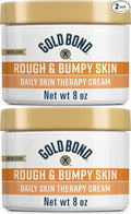 Gold Bond Ultimate Rough & Bumpy Daily Skin Therapy, 8 Ounce, Helps Exfoliate and Moisturize to Smooth, Soften, and Reduce The Appearance and Feel of Bumps and Rough Skin Patches - Pack of 2