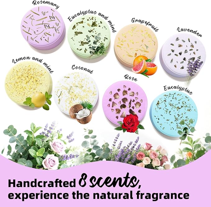 Shower Steamers Aromatherapy -8 Pack Gifts for Women Shower Bombs Tablets,Self Care Relaxation Home SPA ，Easter Basket Stuffers Gifts for Women Adults Her Mom Him Men with Natural Essential Oils