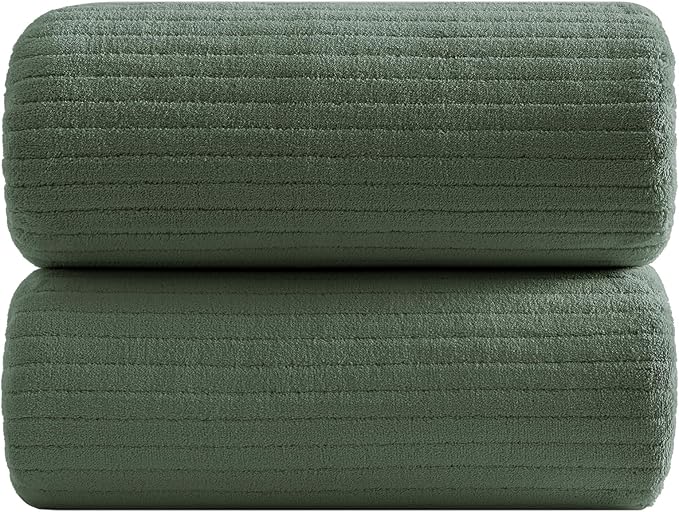 YTYC 39x78 Bath Sheets Extra Large Bath Towels for Adults Super Soft Absorbent Microfiber Oversized Bathroom Towels - Olive Green,2 PCS