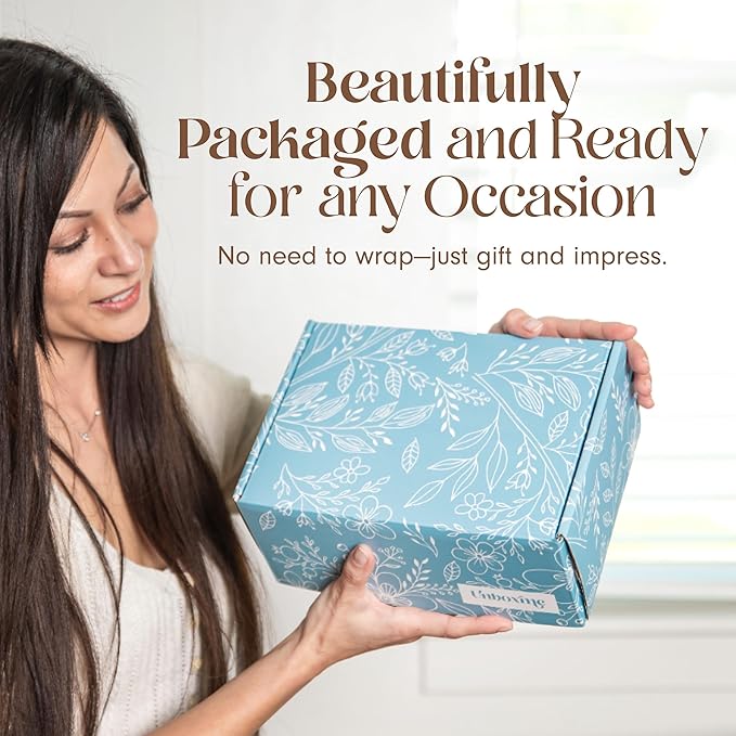 Unboxme Lavender Spa Gift Basket for Women — Mother’s Day Gifts for Mom, Self Care Package with Aromatherapy Candle, Bath Bomb, Tea & Mug | Birthday, Thank You, Get Well