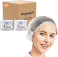 ProtectX Disposable Bouffant (Hair Net) Caps Hair Head Cover Nets 21” (White 2000 pack)