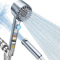 FEELSO Filtered Shower Head with Handheld, High Pressure 4 Spray Showerhead with Filters & Upgraded Anti-clog Nozzles for Hard Water -Remove Chlorine, Reduce Dry Itchy Skin -ON/OFF Switch, Blue