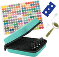LUEXBOX Essential Oil Storage Case/Essential Oil Carrying Case/Essential Oil Case [Multiple Sizes] + Jade Roller for Face & Oil Opener & Stickers & Funnel & Transfer Pipette (green)