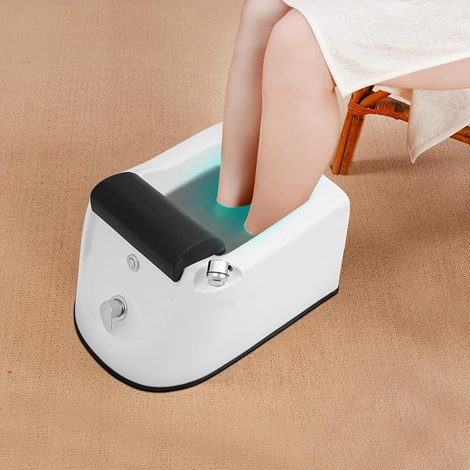 Home Foot Spa Bathtub, Deep Foot Spa Bath with Surf Massage Mode Portable Foot Spa Bathtub Time & Temper Control Freestanding Pedicure Foot Bath Soak Tub for Home Spa Treatme