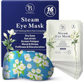 16 Pack Jasmine Steam Eye Mask for Dryness, Puffiness, Strain & Relaxation, Heated Eye Mask for Sleep & Travel, Self-Heating & Disposable Warm Compress, Travel Essentials, Relaxation Gifts for Women