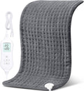 NOWWISH Heating Pad for Back Pain Relief & Period Cramps, 33x17 Inches Large Electric Heating Pad with 10 Heat Settings, Timer & Auto Shut-Off, Machine Washable, Mothers Day Gifts for Mom Women, Grey