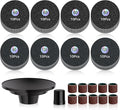 Electric Callus Remover for Feet Replacement Kit - 80PCS Sanding Discs (60/80/120 Grit) & 10PCS Sanding Bands, Pedicure Refills, Includes 20×60, 30×80, 30×120 Grit Discs