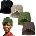 Xuhal Hair Wraps - 4 Pieces Mesh Hair Wraps for Black Women, Adjustable Size, Multiple Use Ways, Stylish Color to Match. Set of 4 in Army Green, Black, Dark Coffee, Camel