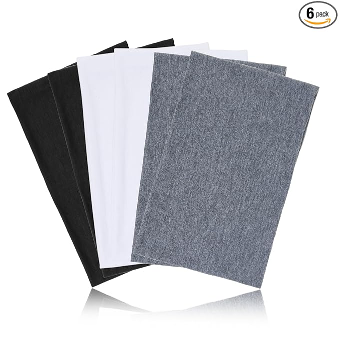 Wide Headbands for Women Non Slip Thick Large Head Bands for Women's Hair, Cloth Fabric Stretchy Hair Bands for Yoga Workout