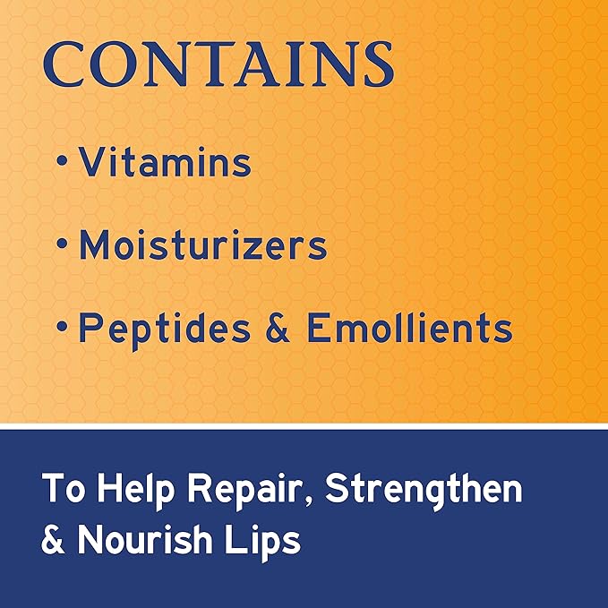 NEOSPORIN Lip Health Overnight Renewal Therapy White Petrolatum Lip Protectant, Nourishing Night Moisturizer to Repair Dry & Cracked Lips, Prevent & Protect Chapped Lips, 0.27 oz