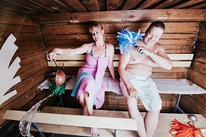 Handmade Finnish Sauna Whisk, Nordic Sauna Accessories Banya Venik for Massage