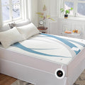 Gotcozy Heated Mattress Pad Full Size - Electric Mattress Pad Fit up to 15‘’with 10 Heat Setting & 10 Hour Auto Off ETL Certified Machine Washable(Blue)