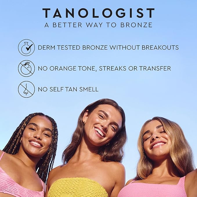 Tanologist Light Self Tan Water, Clear Self Tanning Water, Streak-Free Tanning Mist, Natural Bronze, No Fake Tan Smell, Long Lasting, Clean Ingredients, 6.76 fl. oz/200 ml Bottle