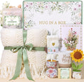Self Care Gifts for Women Birthday Care Package Spa Kit, Get Well Soon Gift Baskets for Women, Inspirational Sunflower Mothers Day Gifts for Mom Her Wife Sisters Grandma, Thinking of You Sympathy Gift