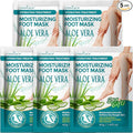 5 Pack Moisturizing Foot Mask,Hydrating Foot Masks for Dry Cracked Feet,Moisturizing Socks Dry Skin Moisturizer for Soft and Smooth Touch Feet,Foot Care Spa Gifts for Women Men Mothers Day Gifts