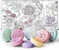 Shower Steamers Aromatherapy Stocking Stuffers 8 Scents, Christmas Gifts for Women Elegant Packaging Birthdays Gifts for Mom, Natural Essential Oil Home Spa Self Care & Relaxing Lavender