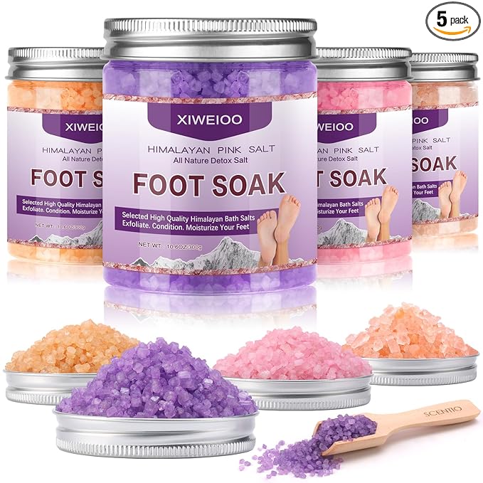 Tea Tree Oil Foot Soak Stubborn Foot Odor, Athletes Lavender Foot Soak with Pure Epsom Salt Soak Pedicure Salt Athletes Foot & Stubborn Foot Bath Salt Softens Calluses & Soothes Foot Care spa…