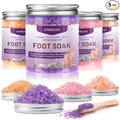Tea Tree Oil Foot Soak Stubborn Foot Odor, Athletes Lavender Foot Soak with Pure Epsom Salt Soak Pedicure Salt Athletes Foot & Stubborn Foot Bath Salt Softens Calluses & Soothes Foot Care spa…