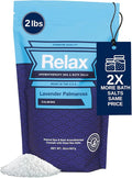 Relax Spa & Bath Aromatherapy Bath Salts for Hot Tub, Bath, or Spa, 2LB Bag Infused with Magnesium, Bath Salt for Soaking, Lavender Palmarosa Scent