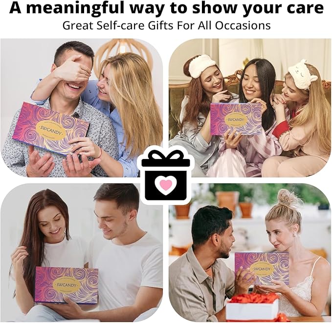 Shower Steamers Aromatherapy SWCANDY 8 Pack Mothers Day Gifts for Mom - Wife, Daughter, Grandma, Women, Sister and Teen Girls Natural Essential Oils Home Spa Self Care Stress Relief Relaxation