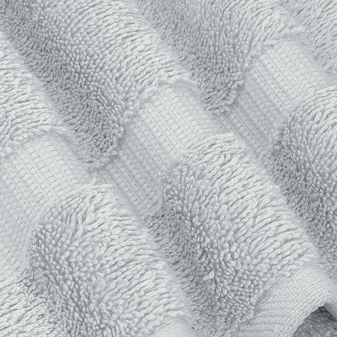 Chakir Turkish Linens | Hotel & Spa Quality 100% Cotton Premium Turkish Towels | Soft & Absorbent (4-Piece Washcloths, Silver Gray)
