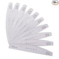 Makartt Nail File: Professional Nail Files, 100/180 Grit Emery Boards for Nails, 10 Pcs Zebra Doubled Sides Coarse Fingernail Filer for Acrylic and Extension Gel Removal Manicure Kit Salon Home Use