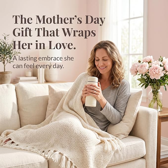 Mother’s Day Gifts for Mom - 11pc Luxury Spa Gift Basket for Women, Wife, Grandma, Relaxing Self Care Set with Throw Blanket, Insulated Tumbler, Oatmeal Soap & Candle, Unique Birthday Gifts for Her